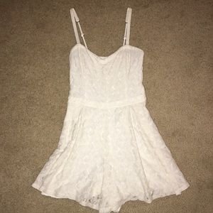 White lace romper